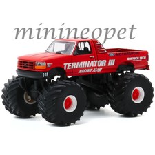 GREENLIGHT 49070 E 1993 FORD F-250 MONSTER TRUCK 1/64 TERMINATOR III RED