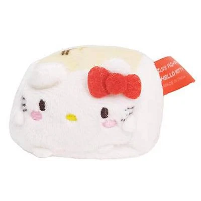 Hello Kitty HANNARI Tofu Collaboration Fluffy Mascot Kawaii Sanrio japan New - Image 1 of 2