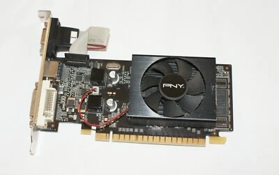 PNY Nvidia Geforce 210 VGA/DVI/HDMI 1GB PCIE Graphics Card - Image 1 of 3