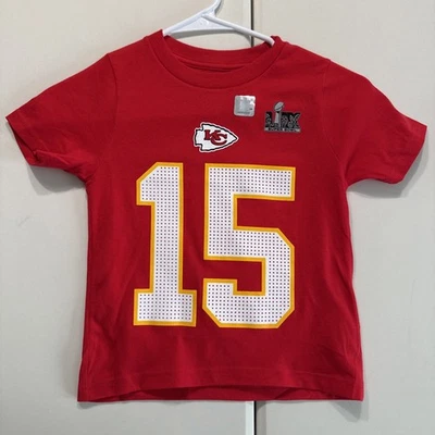 Camiseta del Super Bowl Patrick Mahomes Nike NFL Kansas City Chiefs 4T para niños pequeños nueva con etiquetas Foto 1 de 4