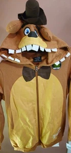 BNWT Freddy Fazbear Cosplay Zip Up Sweatshirt Youth L 14/16 - Picture 1 of 6