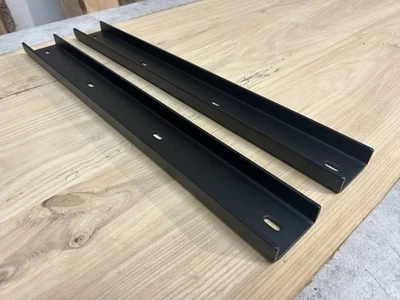 24 Inch C Channel Steel Support for Table Tops/Live Edge Slabs - 7/8”Legs/2 Pack - Image 1 of 4