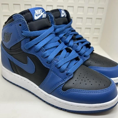 Nike Air Jordan 1 Retro Alto OG Zapatos Juveniles Talla 5Y Azul Marino Oscuro 575441-404 Foto 1 de 4