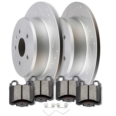 For LEXUS GS300 1998 - 2003 2004 2005 Rear Brake Rotors And Ceramic Pads Kit - Image 1 of 4