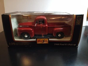 1/25 1948 FORD F-1 PICKUP RED NIB MAISTO - Picture 1 of 6