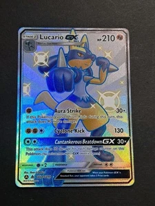 Pokemon - Lucario GX Hidden Fates Shiny Vault SV64/SV94 SM Shiny Holo Rare - Bild 1 von 3