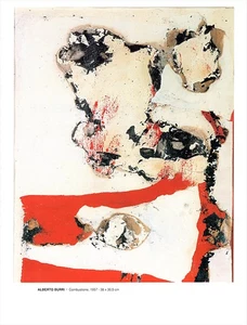 Alberto Burri Combustione 1957 Catalogo Pagina Quadro Arte 11 x 8-1/4 - Foto 1 di 1