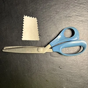 Vintage Wiss 8" Pinking Shears Scissors Made in USA - Picture 1 of 7