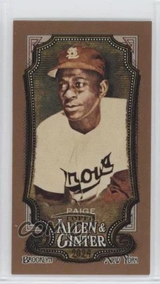 2024 Topps Allen & Ginter Mini Gold Border Satchel Paige #134 HOF 1g2e - Image 1 of 3