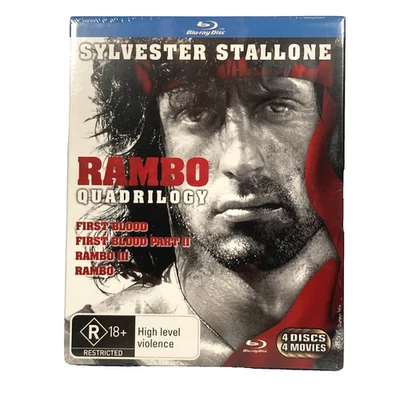 Rambo Quadrilogy  Blu-ray & Slip Cover  4 Movies 4 Discs Brand New & Sealed - Image 1 of 4