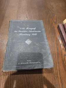 Vintage Chess Book Hamburg 1910 Chess Congress 1ST EDITION 222 Pages Alekhine - Imagen 1 de 16