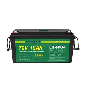 LiFePO4 Akku 72V 18Ah 1296Wh Lithium-Eisen-Phosphat Batterie für Camping Boot  - Picture 1 of 7