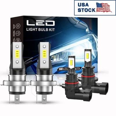 For Scion XB 2004-2006 Combo LED Headlight H4+9145 Fog Lights White Kit 4x - Image 1 of 4