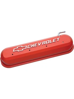 Proform Chev Ls Alum Valve Covers Orange. Raised Chevrolet Logo (141-261) - Image 1 of 4