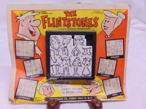 Vintage 1960's Roalex Sliding Squares "The Flintstones" Puzzle NIB