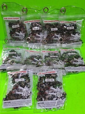 LAWNMOWERPARTSWORLD Full Chisel Chainsaw Chain 20 Inch .050 .325 80DL Husqvarna Craftsman 10 Pack