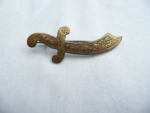 Vintage Brosche Metall vergoldet TOLEDE Stil - Bild 1 von 5
