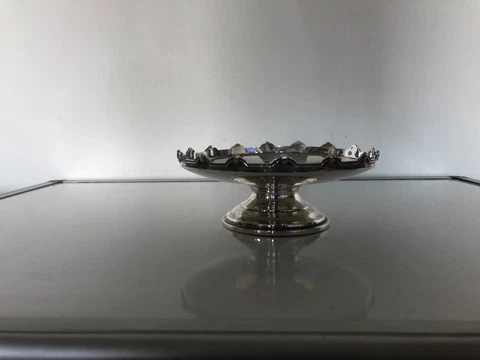 GEORGE V STERLING SILVER PEDESTAL BOWL (BIRMINGHAM 1933) T S 164 GRAMS Cover