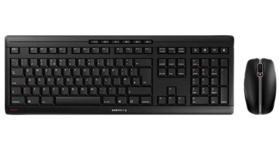 CHERRY STREAM Desktop Recharge Wireless Keyboard & Mouse Set Black JD-8560GB-2 - Image 1 of 1