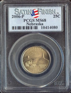 2006-P Nebraska Quarter PCGS MS68 SMS Quality - Picture 1 of 2