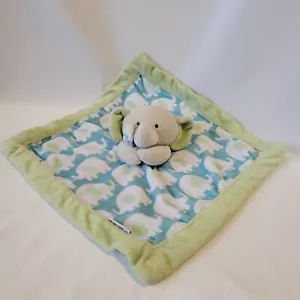 Carter's Gray Elephant w/Lovey that has Elephants on it Security Blanket - Picture 1 of 6