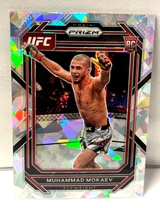 Muhammad Mokaev 2023 Panini Prizm UFC Silver Cracked Ice RC No.124 Flyweight - Picture 1 of 5