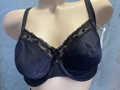 NUEVO Sujetador con aros copa completa 40C Naturana NEGRO Foto 1 de 3