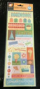 Disney K&Company Adhesive Stickers words license plate birthday summer winnie - Picture 1 of 11