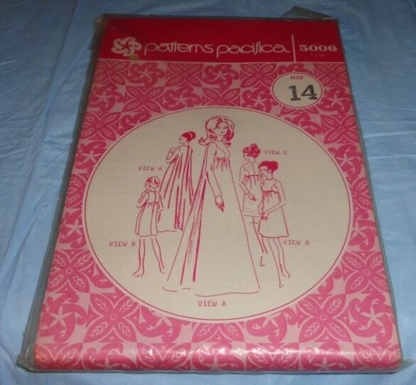 VINTAGE PATTERNS PACIFICA 3006 ~ MISSES DRESS / MUU MUU ~ SIZE 14 *UNCUT - Image 1 of 1