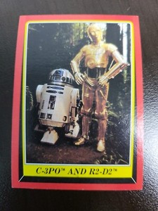Topps Original 1983 Return of the Jedi C-3PO R2D2 card #8
