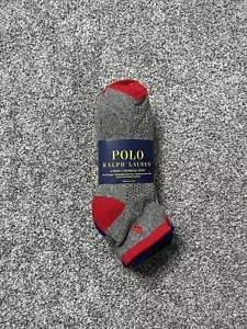 Polo Ralph Lauren Men Socks Technical Sport 6 Pairs Gray Mix Multicolor Sz 10-13 - Picture 1 of 2