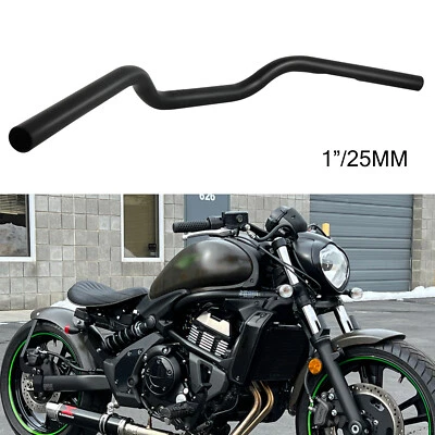 For Kawasaki Vulcan VN 650 S 1500 900 Custom Bobber 1" 25mm High Drag Handlebar - Image 1 of 4