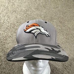 Denver Broncos Hat Cap Youth Gray Camo Snapback New Era  Logo NFL - Picture 1 of 8