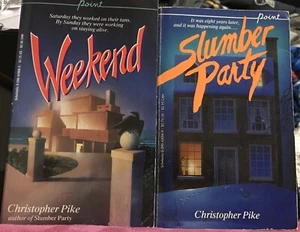 VTG EUC Weekend & Slumber Party, Point/Scholastic Christopher Pike PB Book Lot - Bild 1 von 8
