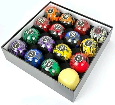 Juego de bolas de billar Black Edition, bolas de billar, grado AA+ 2-1/4" tamaño reglamentario  Foto 1 de 4