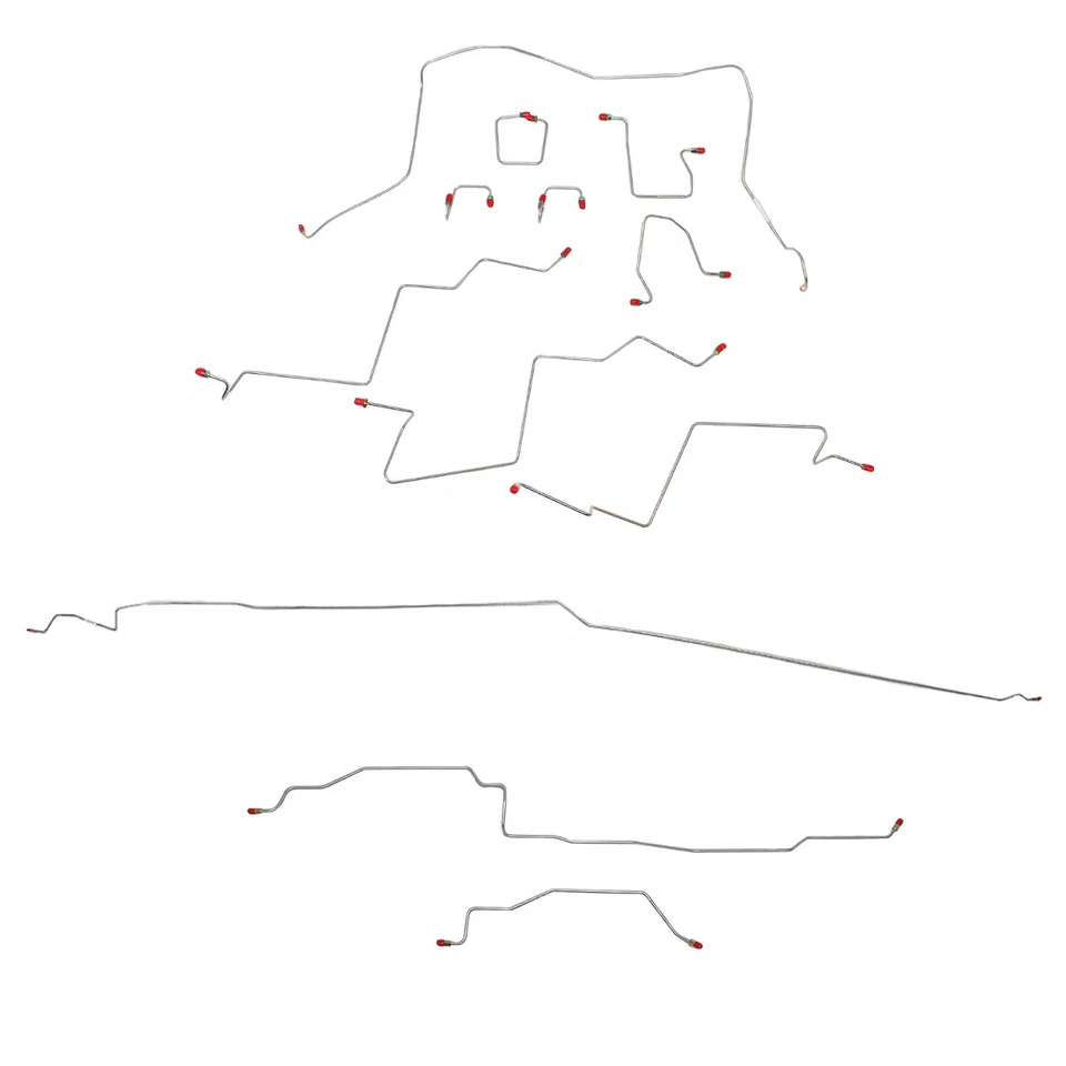 Kit completo de línea de freno para Dodge Ram 1500 98-01 4x4 cabina extendida AWABS CBK0014SS Foto 1 de 4