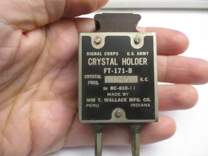 FT-171-B 3945 KC kHz Jamón Amateur Jamón Cristal BC-610 xtal 75 metros Militar Segunda Guerra Mundial - Imagen 1 de 7