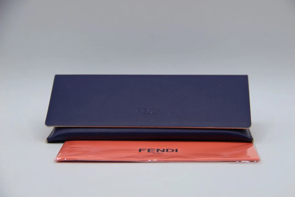 NUEVO FENDI PÚRPURA AUTÉNTICO GAFAS GAFAS GAFAS GAFAS DE SOL ESTUCHE CON TELA Foto 1 de 3