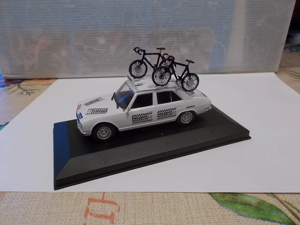 cp.43 peugeot 504 ammiraglia peugeot michelin tour de france sc1/43 - Immagine 1 di 4