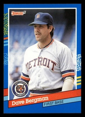 Dave Bergman 1991 Donruss #342b Detroit Tigers FREE SHIPPING *089 - Image 1 of 2