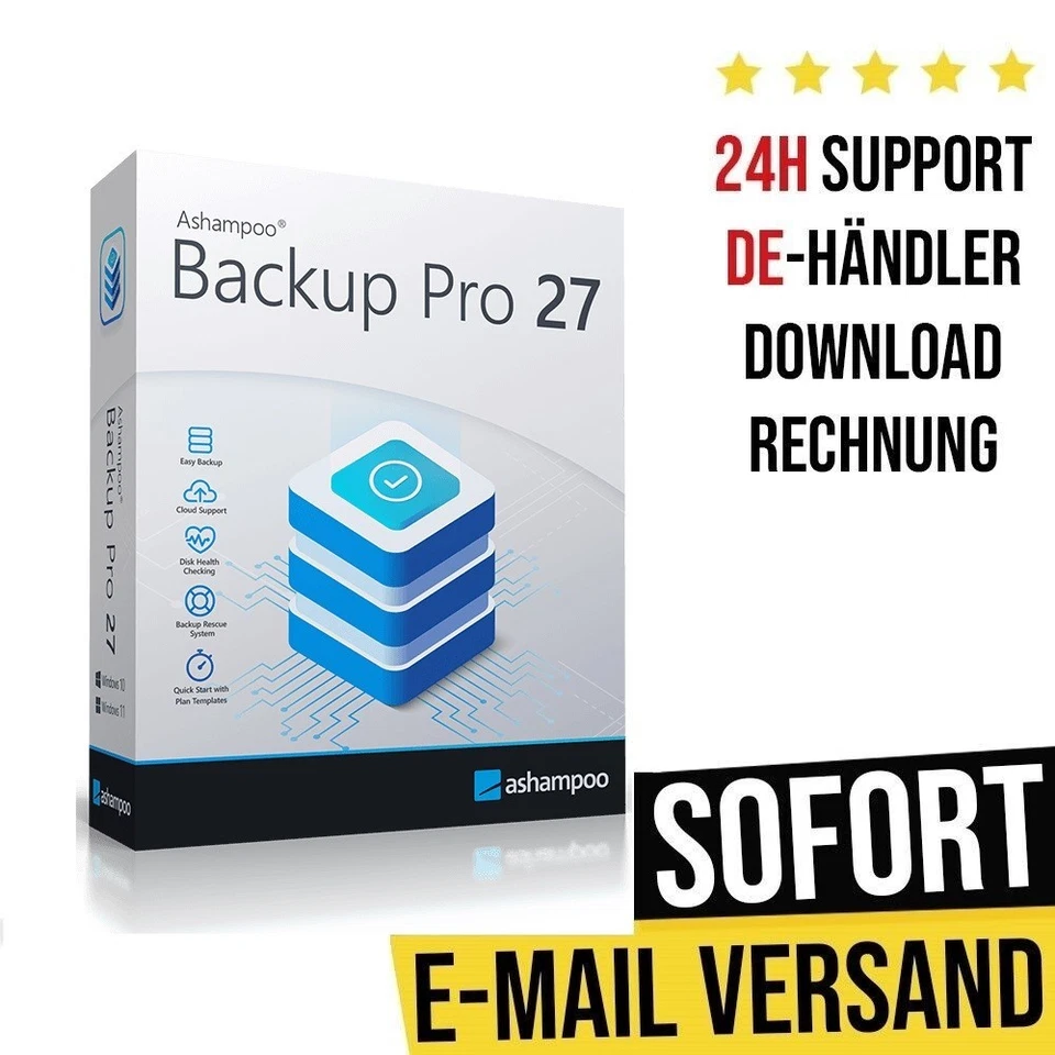 Ashampoo Backup Pro 27  | Dauerlizenz | Sofort-Download | Vollversion - Bild 1 von 1