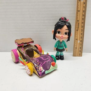 Wreck It Ralph VANELLOPE VON SWETZ FIGURE & CAR - Sugar Rush Candy Thinkway - Foto 1 di 12
