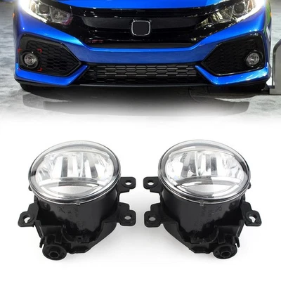 1 Pair LED Fog Lamp Foglight Set Left & Right Fit Honda Pilot Passport 2017-2021 Foto 1 de 4