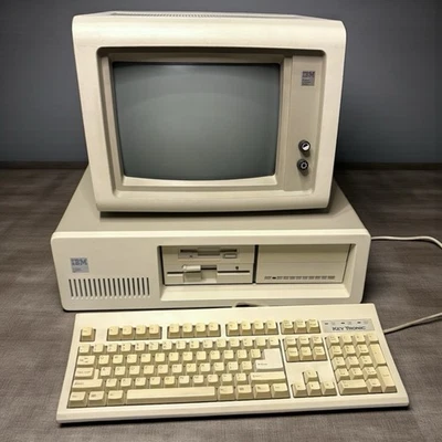 IBM 5160 PC XT System mit IBM 5151 Monitor & Tastatur getestet DOS 3.30 funktioniert - Bild 1 von 4