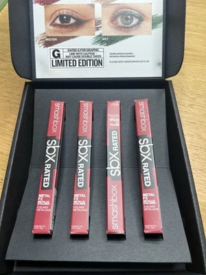 Smashbox Bundle of 4 - metal FX eyeliner Bordeaux, Jolt, Molten, Medal  - Image 1 of 4