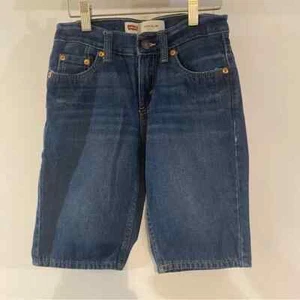 Levi 511 Slim Kids Blue Jean Shorts Size 8 Waist 24” - Picture 1 of 5
