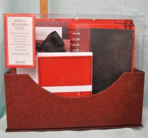 26-teiliges Set NEU Markierungen Schreibwaren CADDY Geschenk Notiz PAD Karten Stift Dateien Organisieren - Bild 1 von 10