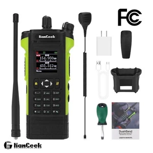 APX-8000 12W Dual Band Radio VHF UHF Handheld Transceiver Dual PTT w/ Microphone - Picture 1 of 9