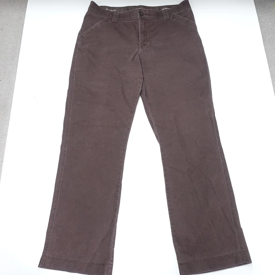 Pantalones de mezclilla Lee Sinfully suaves para mujer 16 medianos borgoña elásticos pierna recta Foto 1 de 4