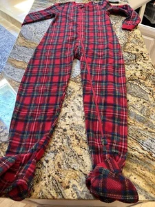 Lands’ End Kids Size 8 Fleece Footed Sleeper - Picture 1 of 5